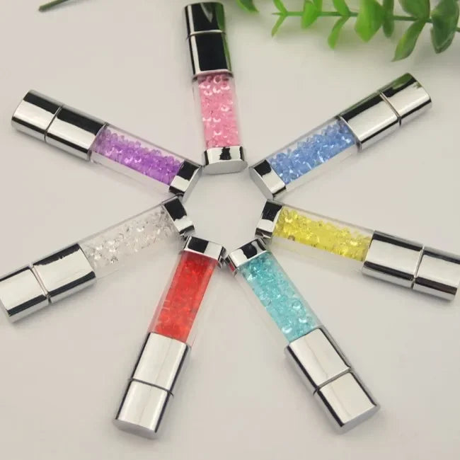 Usb Flash Drive Crystal LED Lights Memory Card Flash Drive 32GB Pen Drive Pendrive 64GB U Disk 4G 8G 16G Cle Usb Gift
