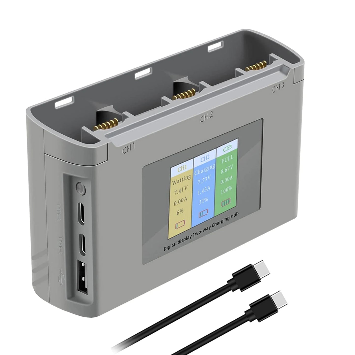 For Mavic Mini 2/SE Battery Charging Hub Drone Battery Charger Charge Three Batteries for DJI Mini SE/Mini 2 Drone Accessories