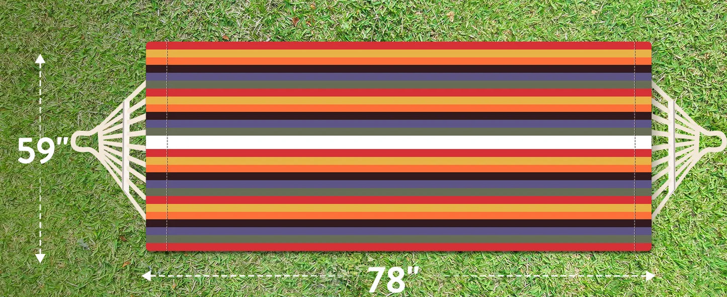 Hamac Gyroor avec support réglable - Lit hamac élégant avec sac de rangement, capacité de 272 kg