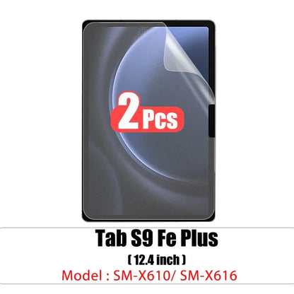 2pcs Pet Screen Protector For Samsung Galaxy Tab S7 Fe S9 Fe A9 Plus S6 Lite S7 S8 S9 A8 Plus Protective Clear Film No Glass