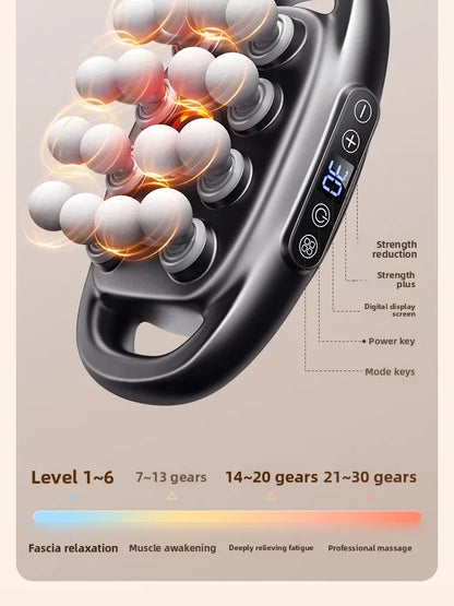 Brand high-end 16-head fascia gun multi-head massager, waist and back muscles deep relaxation 16-head massager