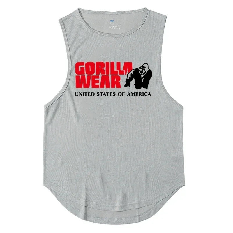Gym Top Men Men's Clothing Fitness Clothes Shirt Bodybuilding Vests Man Vest Singlet Singlets Muscular Stringer T-shirts Tops
