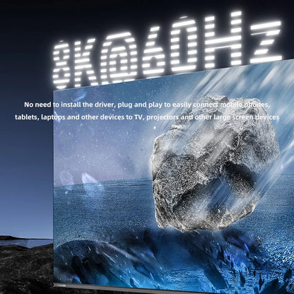 PD240W 80Gbps USB C Adapter Type C Female to Male Adapter Extender 8K@60Hz Fast Charging Converter for iPhone Xiaomi Macbook