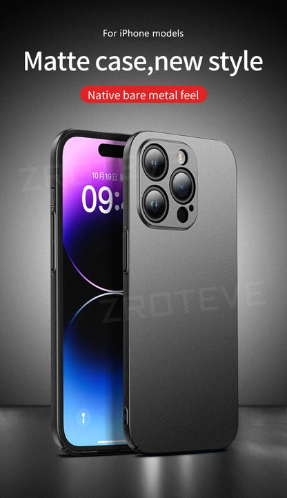 For iPhone 17 Air 17e 16 16e 15 14 13 12 Pro Max ZROTEVE Slim Matte Hard PC Cover For iPhone17 iPhone16 Plus Phone Case