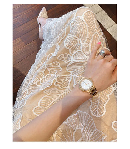 Fashion Slim O-Neck Long Party Casual Dress Hot Sale Summer Dresses Korean Retro Sleeveless Mesh Embroidery Vestidos