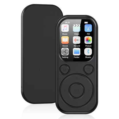 Bluetooth 5.4 MP3 MP4 Player Portable LCD Screen Music Player Stereo HiFi Speaker Support TF FM Radio Video E-Book Recording