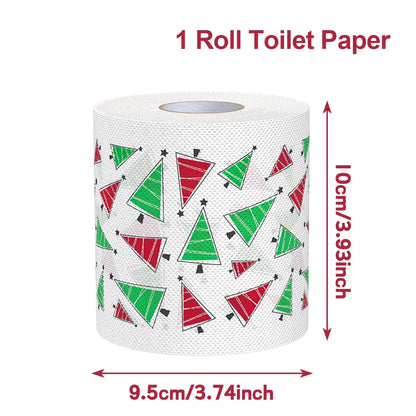 Merry Christmas Toilet Roll Paper Home Santa Claus Bath Toilet Roll Paper Christmas Supplies Xmas Tissue Roll Home New Year