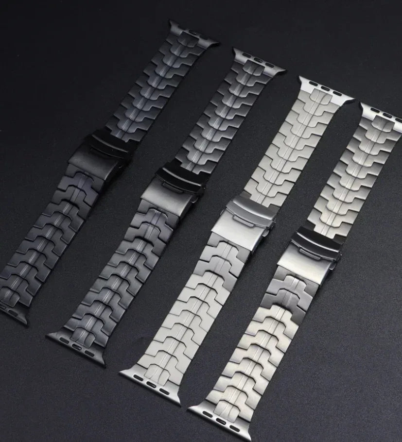 Titanium Strap for Apple Watch Ultra2 49mm 45 46 44mm 38mm 41mm Band Luxury Men's Style Bracelet for IWatch SE 10 9 8 7 6 5 4 3