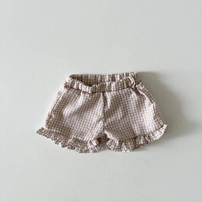 MILANCEL 2026 Summer Baby Clothing Set Toddler Ruffle Tee and Shorts 2Pcs Girls Suits Ruffle Tee Set