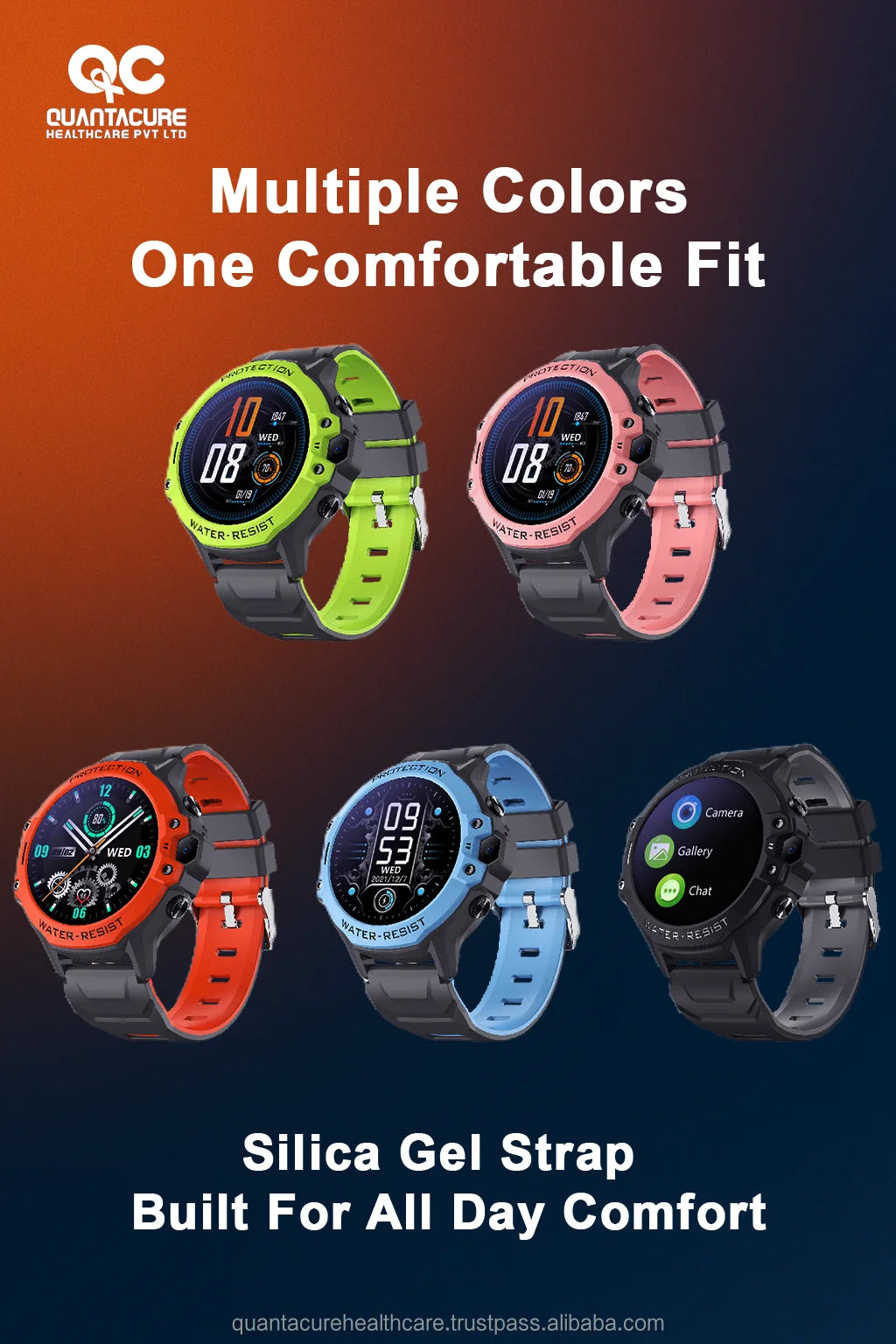 2025 QC K14 Kids Smartwatch GPS Navigation 700mAh Super Battery IP68 Waterproof Video Call Voice Chat Call Activity Tracker
