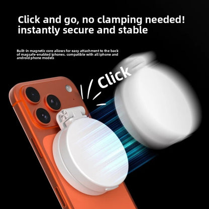 Magsafe Phone LED Ring Light Portable Bi Color Dimmable Selfie Fill Light for Live Stream Vlog Photography