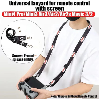 Lanyard for DJI RC & RC 2 & RC Pro Controller, DJI Mini 4 Pro Lanyard RC Neck Strap, Compatible with DJI Mini 3 Pro/Mavic 3/Air2