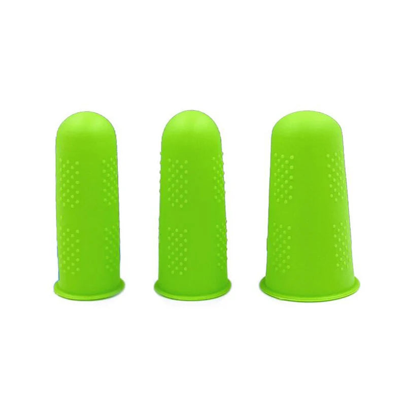 3/10pcs Finger Protector Anti-cut Silicone Gel Tube Hand Bandage Heat Resistant Finger Sleeves Great Cooking Kitchen Tools