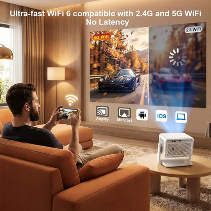 PG370 MAX Full HD 1080p 4K Beam Projector 3D image Wifi Smart TV Home Theater Cinema In A Box PG370MAX Mnini Portable Projector