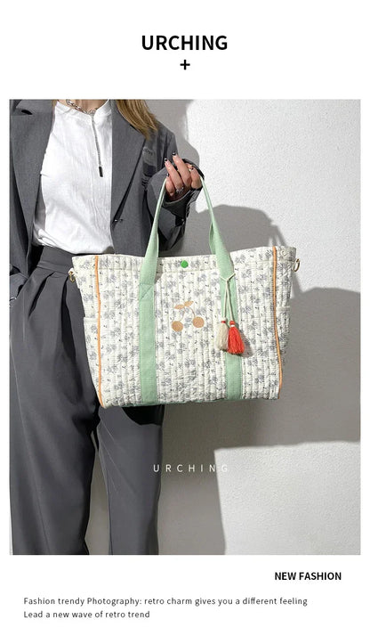 Diaper bag Mommy nappy Bag Large Capacity Tote Bag  Luxury Designer Bag Mother and Baby Bag Floral Messenger Diaper Bag