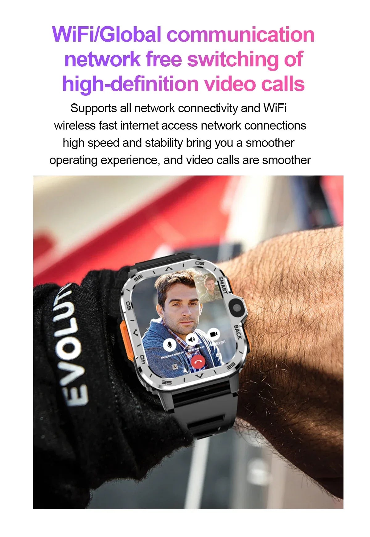 2024 New SIM Smart Watch 2.03inch 4G Network GPS Wifi NFC Dual Camera 64G ROM Storage Google Play Small mobile phone Smartwatch