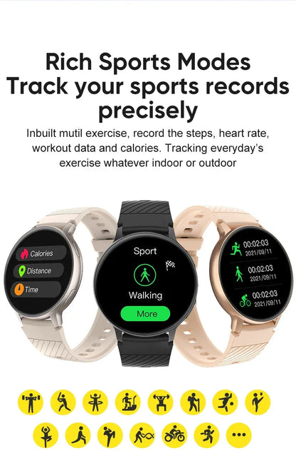 LIGE Bluetooth Call Smart Watch Women Custom Dial Watches Men Sport Fitness Tracker Heart Rate Smartwatch For Android IOS 2025