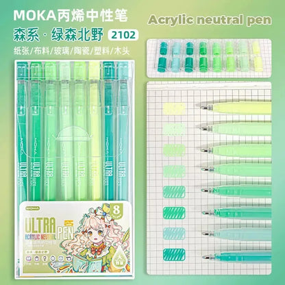 150/6 Colors Acrylic Gel Pen Student Diary Scrapbook Painting DIY Gel Pen Set Color Drawing Doodling Art Markers School Supplies