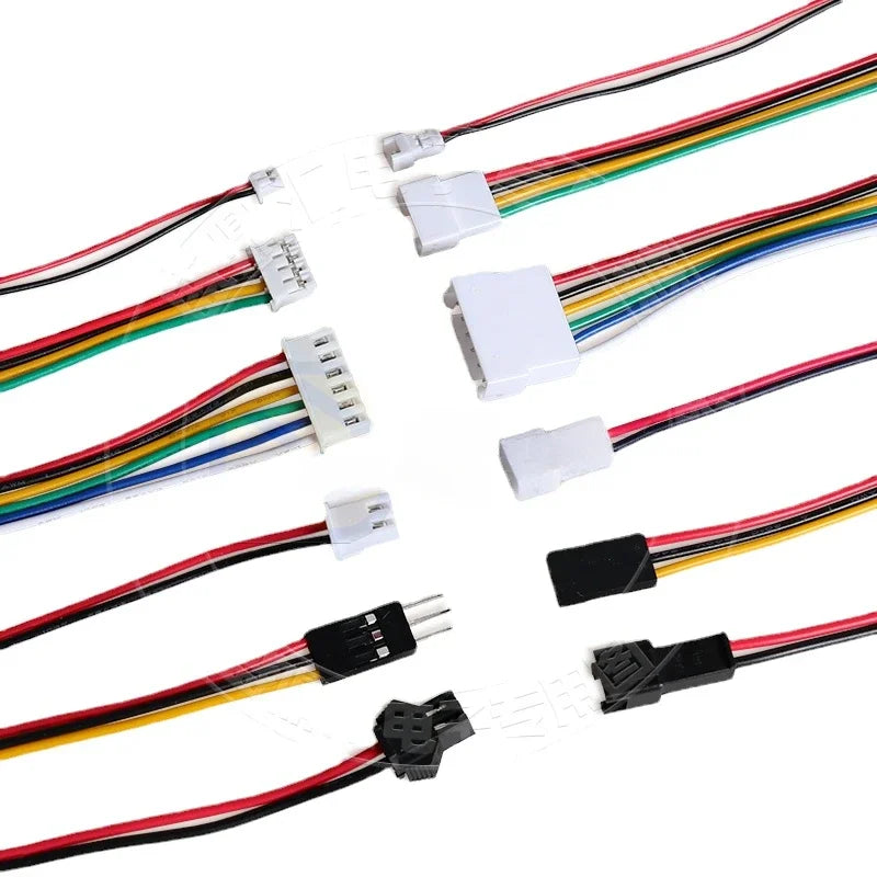 1.25/1.5/HY/PH2.0/XH/XHB/Dupont/SM2.54/2510/VH3.96 Connector Cable 2-6P Plug Socket Male Female Wire Connector Extension Cable