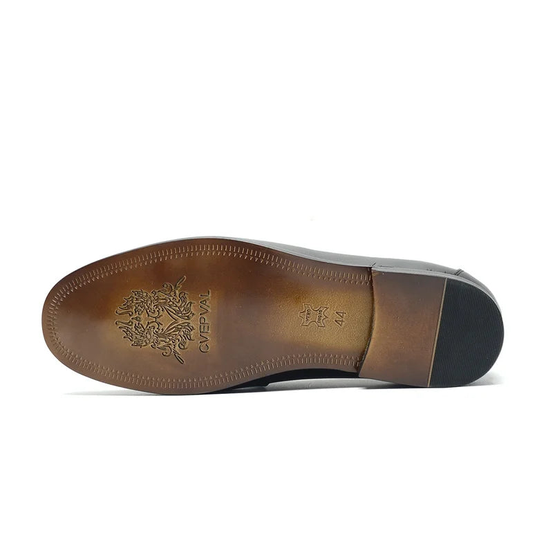 Luxury Men Formal Loafers Genuine Leather Comfortable Business Dress Shoes Slip On Mens Office Driving Shoes