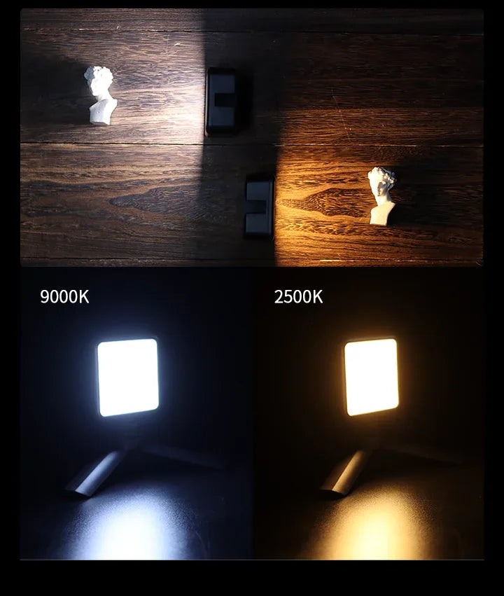 Ulanzi VL49 RGB Video Lights Mini LED Camera Light 2000mAh Rechargable LED Panel Lamp Photo Video Lighting for Youtube Tik tok