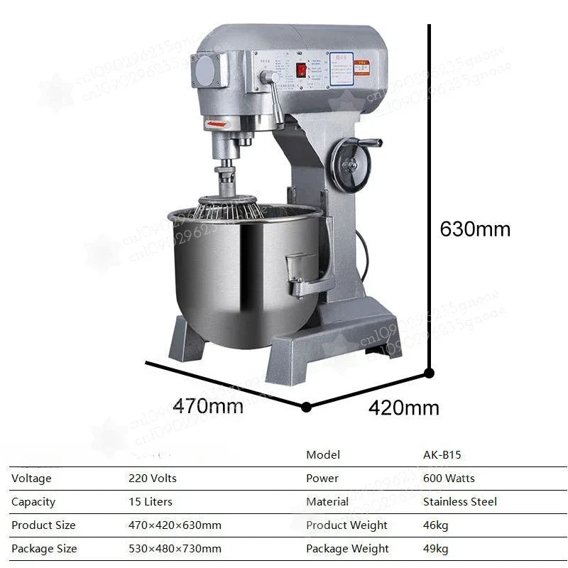 Stand Mixer Kitchen Appliances 10L 15L Electric Kitchen Mixer Food Processor Dough Kneading Machine Kneader