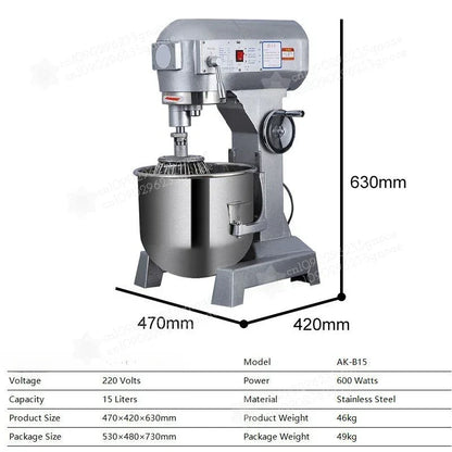 Stand Mixer Kitchen Appliances 10L 15L Electric Kitchen Mixer Food Processor Dough Kneading Machine Kneader