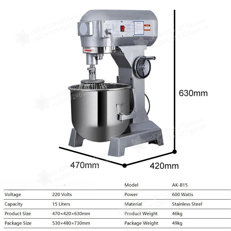 Stand Mixer Kitchen Appliances 10L 15L Electric Kitchen Mixer Food Processor Dough Kneading Machine Kneader