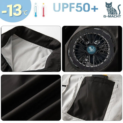 2026 New Cooling Vest Air Conditioner Clothes 3 Gears Wearable Cooling Fan Vest Breathable Sleeveless Workwear For Summer Outdoo