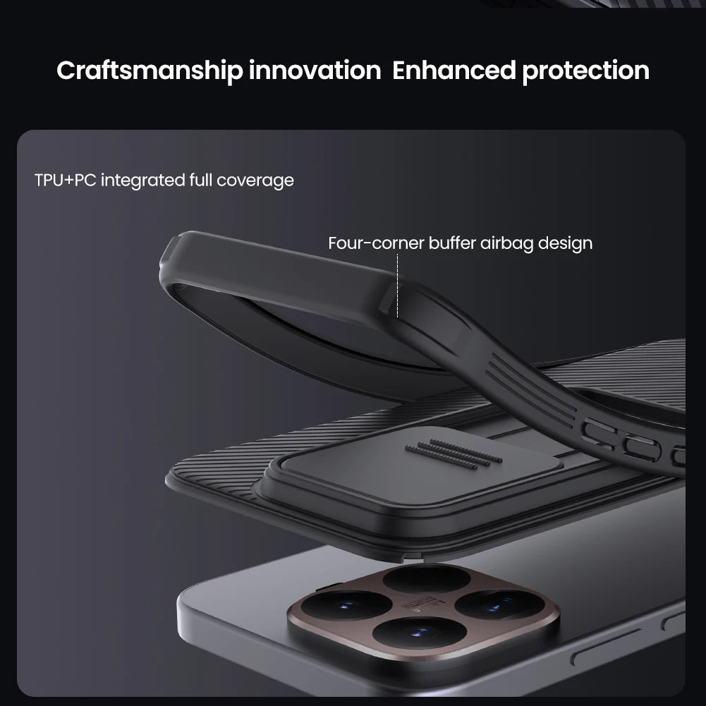 For Xiaomi 15t Pro Case NILLKIN Fitted Case Camshield Super Frosted Shield Case Lens Protection Cover For Xiaomi 15t Pro