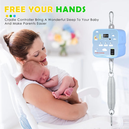 Electric baby swing craddle controller with 2pc spring remote control, motor spring cradle Electric with adjustable timer