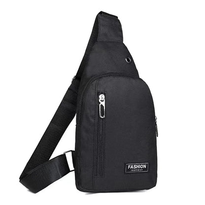 2023 New Chest Bag Fashion New Solid Color Men Chest Bag Outdoor Casual Fashion One Shoulder Crossbody Bag