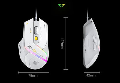 Inphic PG1 PG9 RGB Wired Gaming Mouse Ergonomics 1000Hz Polling Rate Stable Connection For Desktop And Laptop Computers