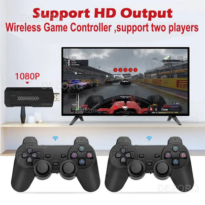 New 4K HD X2 Plus Game Stick Retro Game Console 40000 Games Wireless TV Video Handheld Gaming Player Emulator Game Toy Kid Gift