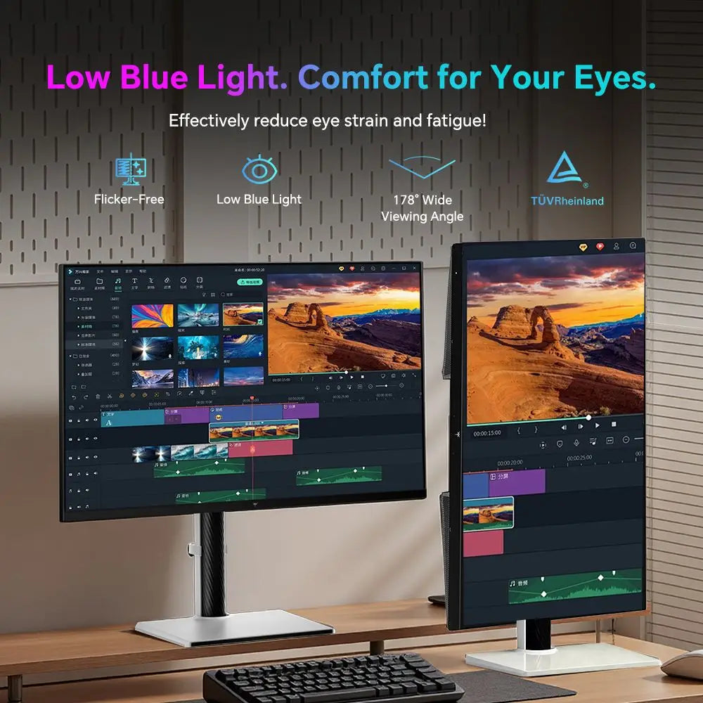 KTC H27T6 Flat Fast IPS QHD 2560*1440 @ 200Hz Overdrive to 210Hz, 1Ms GTG Response Time, 450 cd/nationwide, 27 "2K Gaming Monitor Dual Speakers flexible Stand VESA Mount, Advanced Adaptive Sync & HDR400 Supported