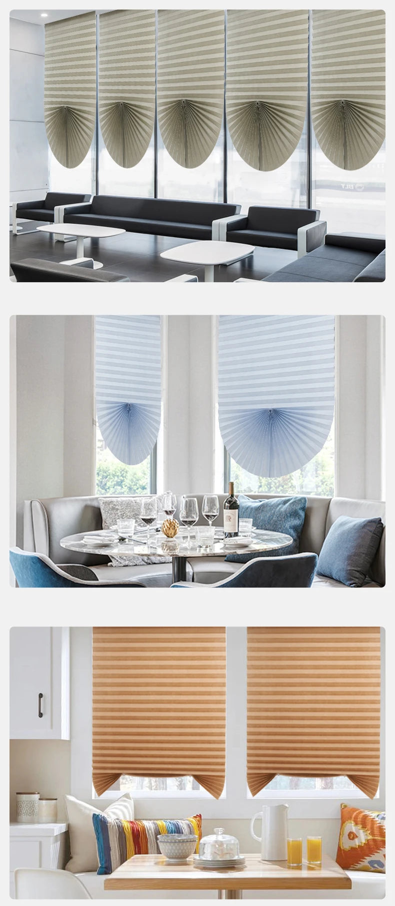 1 PC Easy Installation Window Shades Non-woven Fabric Pleated Zebra Blinds Roller Room Blackout Curtain For Living Room Balcony