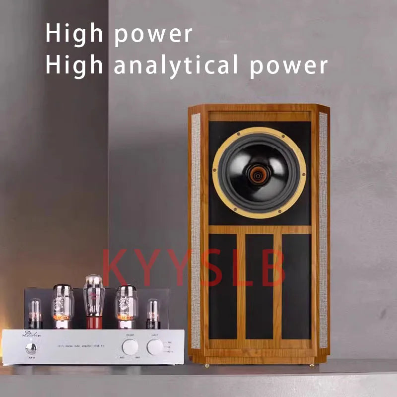 300W 8 Inch Bookshelf Speakers Coaxial Sound Audio Fever Hifi Home Theater System Music Wooden Sound Equipment Passive Speaker