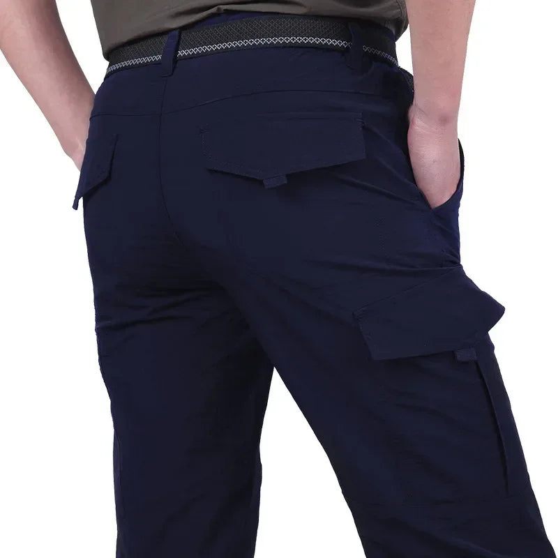 2025 New Outdoors Mens Tactical Pants Multiple Pocket Elasticity Urban Commuter Tacitcal Trousers Men Slim Fat Cargo Pant 5XL ﻿