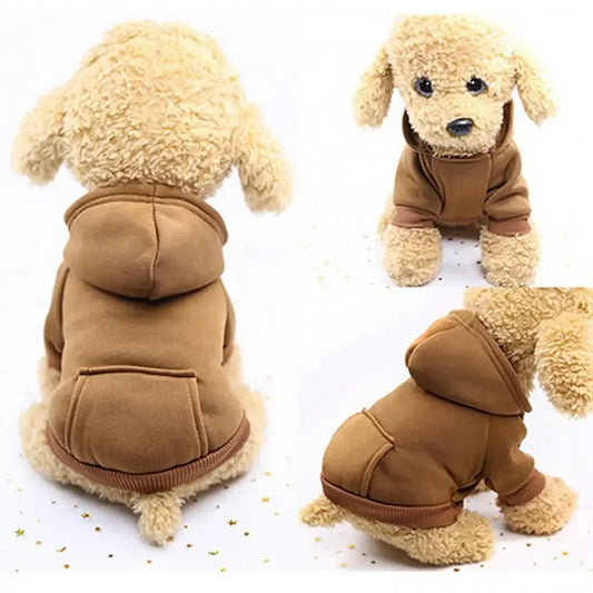 Winter Dog Hoodies Sweatshirt Jacket for Small and Medium Dog Pet Coat Puppy Clothes Chihuahuas Bulldog Costume Puppy Pet Autumn by PDG ibma