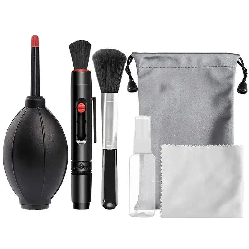6in1 Digital Mirrorless Camera Cleaning Set Laptop Screen Keyboard Air Blowing Suitable For Canon Nikon Lens Cloth Cleaning Sets