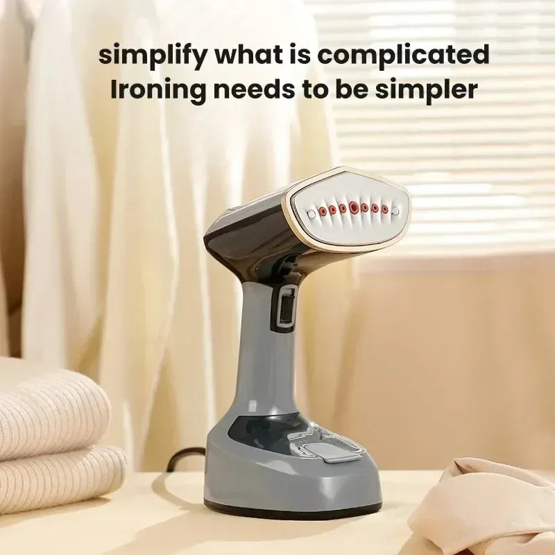 1500W Foldable Electric Fabric Steamer Fast-Heat Handheld Steam Iron for Home Travel Garment Care