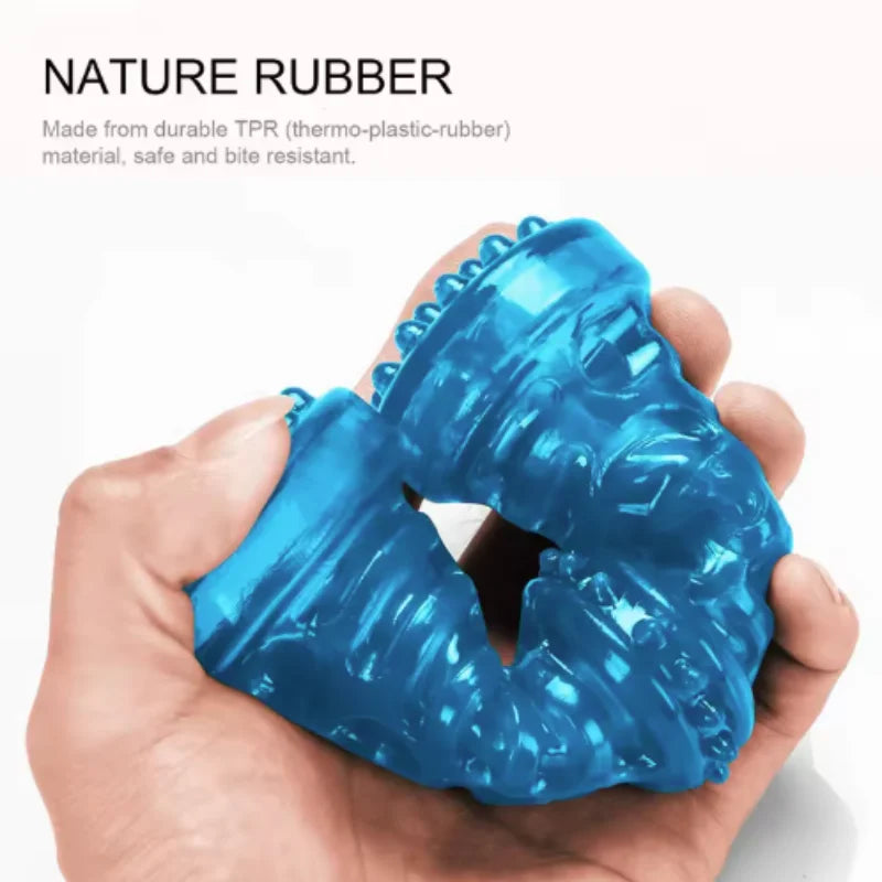 Dog Teething Toy Chew Stick Bite Resistant Fun Leak Proof Food Toy Pet Teether Cleaner Stick