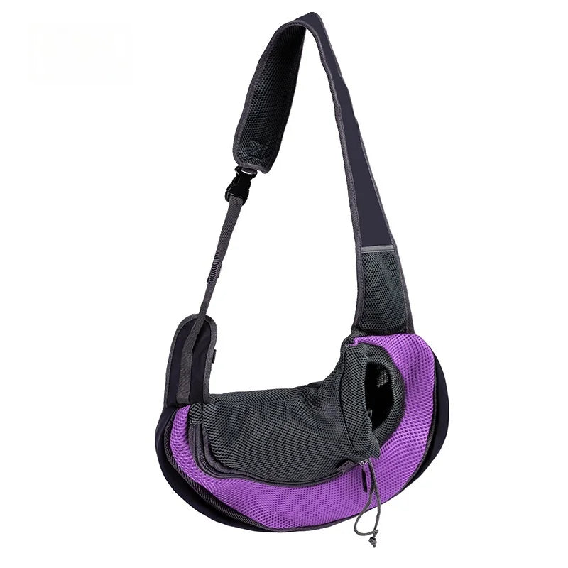 Pet backpack, portable shoulder bag for travel, hands-free outdoor crossbody bag suitable for cat and dog pet supplies