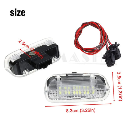 For VW Golf 5 6 7 7.5 T-ROC CC Passat Jetta Tiguan Variant Phidnon Scirocco Touran Auto Signal Lamp 2Pcs 12V LED Car Door Light