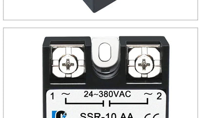 LCTC 10PCS SSR 10A 25A 40A 50A 60A 80A 100A Solid State Relay DC To AC AC To AC DC To DC Single Phase Control Relay