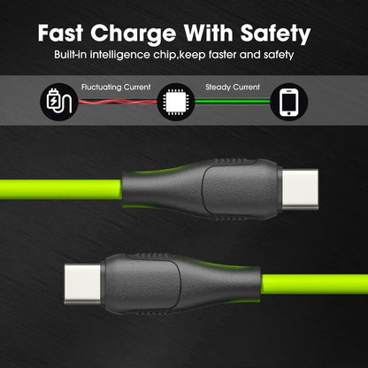 120W USB C 2Ports Charger Kit Green Wall Plug EU/US Adapter Fast Charging For iPhone iPad Samsung Xiaomi USB Type C Data Cables