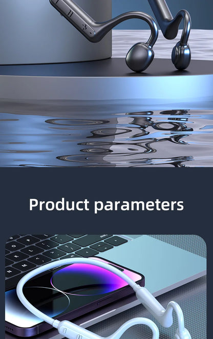 Ks15 Bluetooth Earphone Neck Mounted Wireless Headset With High Power Sound Conduction And Long Battery Life