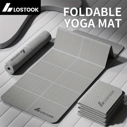 Foldable and Convenient Yoga Mat, Anti Slip, Thickened and Widened Fitness Mat, Home Outdoor Fitness, Beauty and Sports Mat