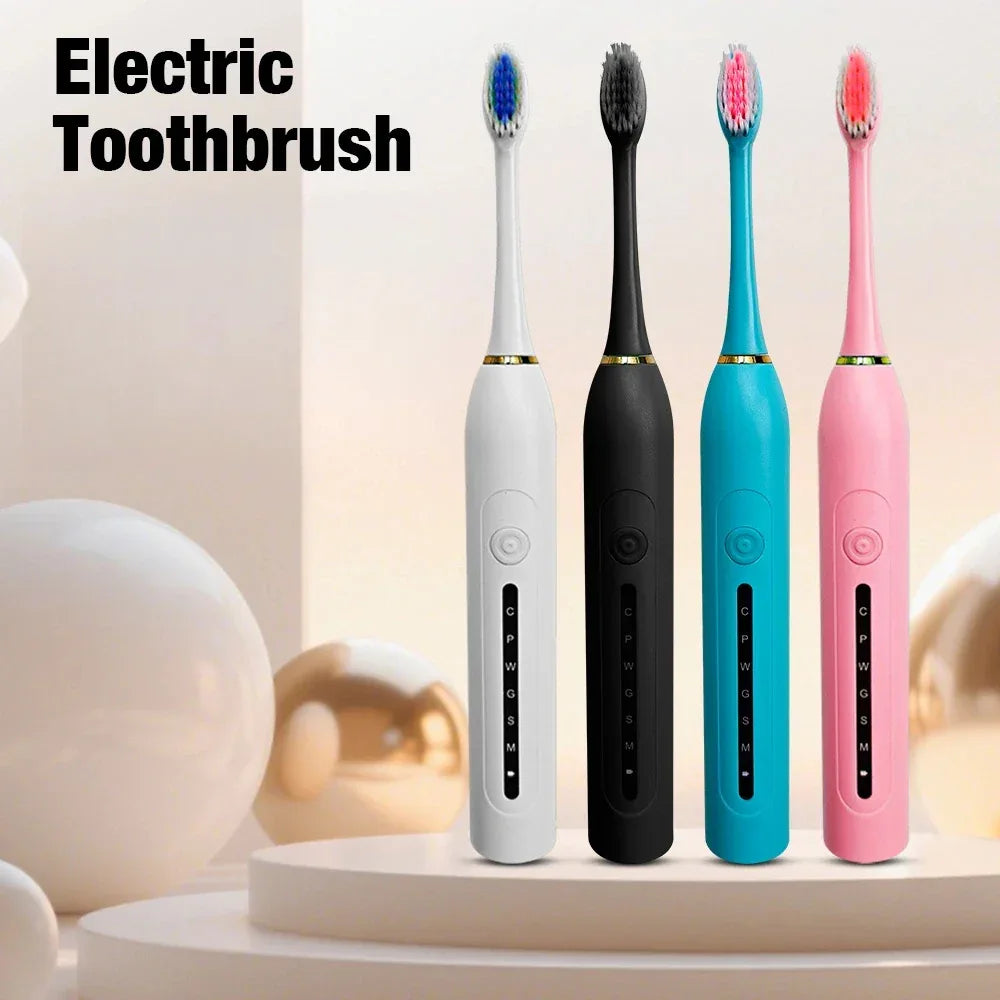 Electric Toothbrush Charging Six Speed Smart Sonic  for Adults and Children with Ultra Fine Soft Bristles Waterproof Portable