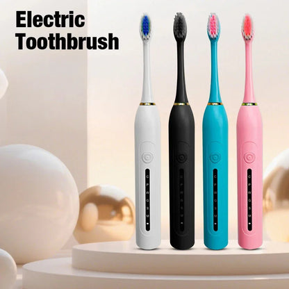 Electric Toothbrush Charging Six Speed Smart Sonic  for Adults and Children with Ultra Fine Soft Bristles Waterproof Portable